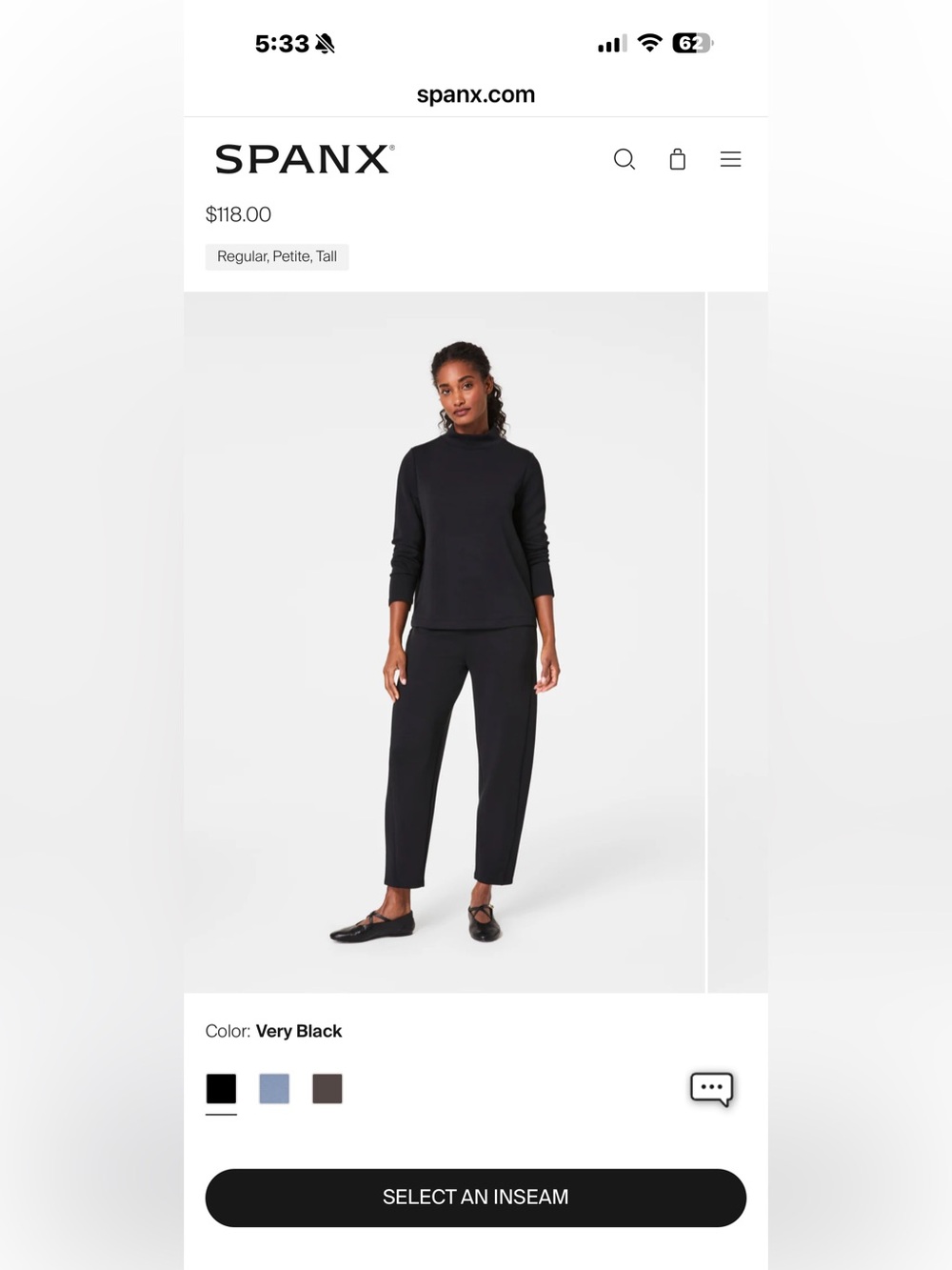 SPANX barrel leg pants